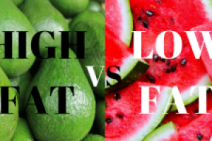 high fat raw vegan vs low fat raw vegan