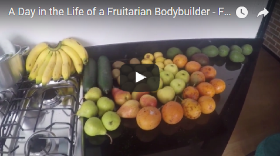 A Day in the Life of a Fruitarian Bodybuilder - Fruitarian Bodybuilding Challenge Day 6 -All Fruit